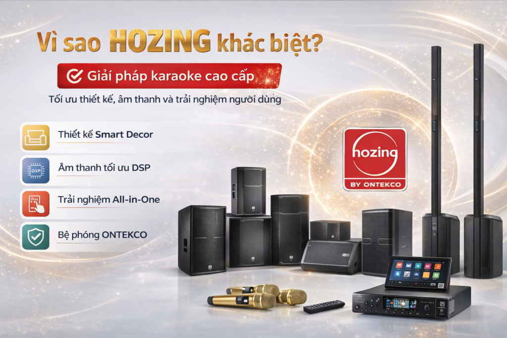 Vì sao HOZING khác biệt so với loa karaoke thông thường?