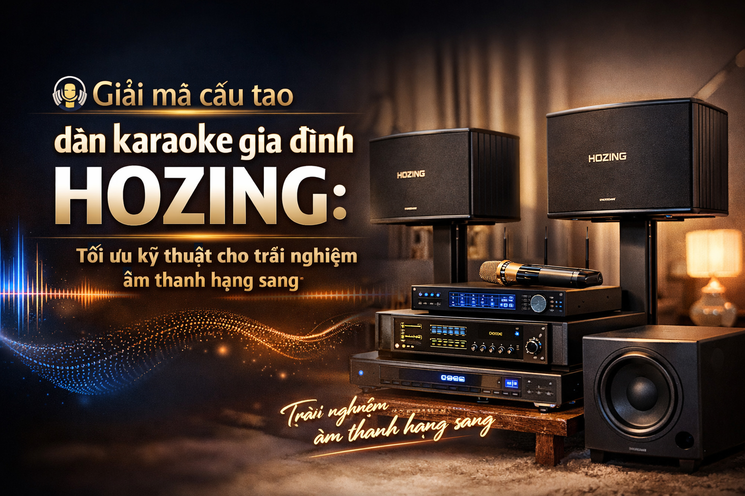 Giải mã cấu tạo dàn karaoke gia đình HOZING